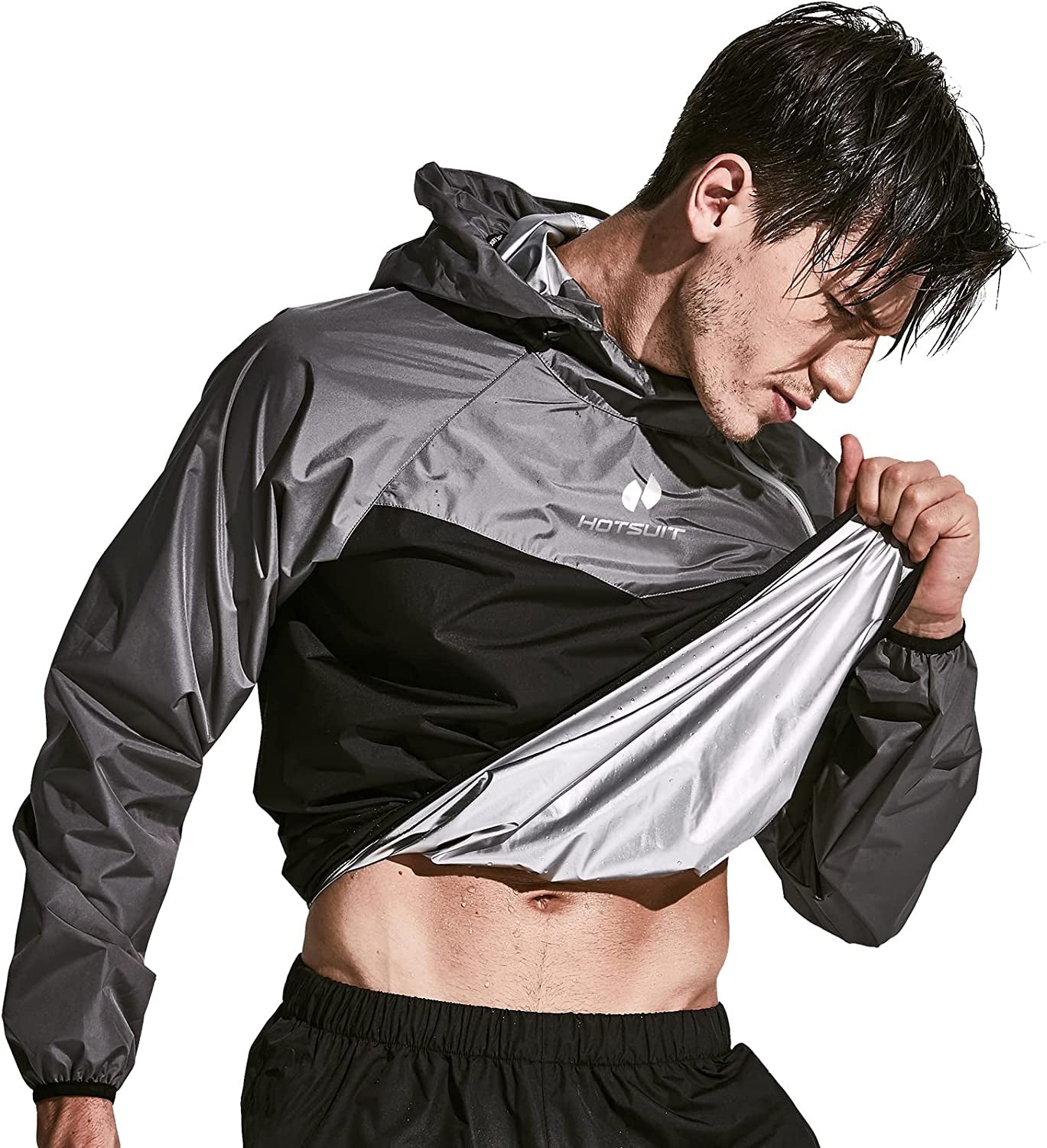 "Sweat Your Way to Success with Our Men'S Sauna Suit - Perfect for Gym Workouts and Weight Loss!"