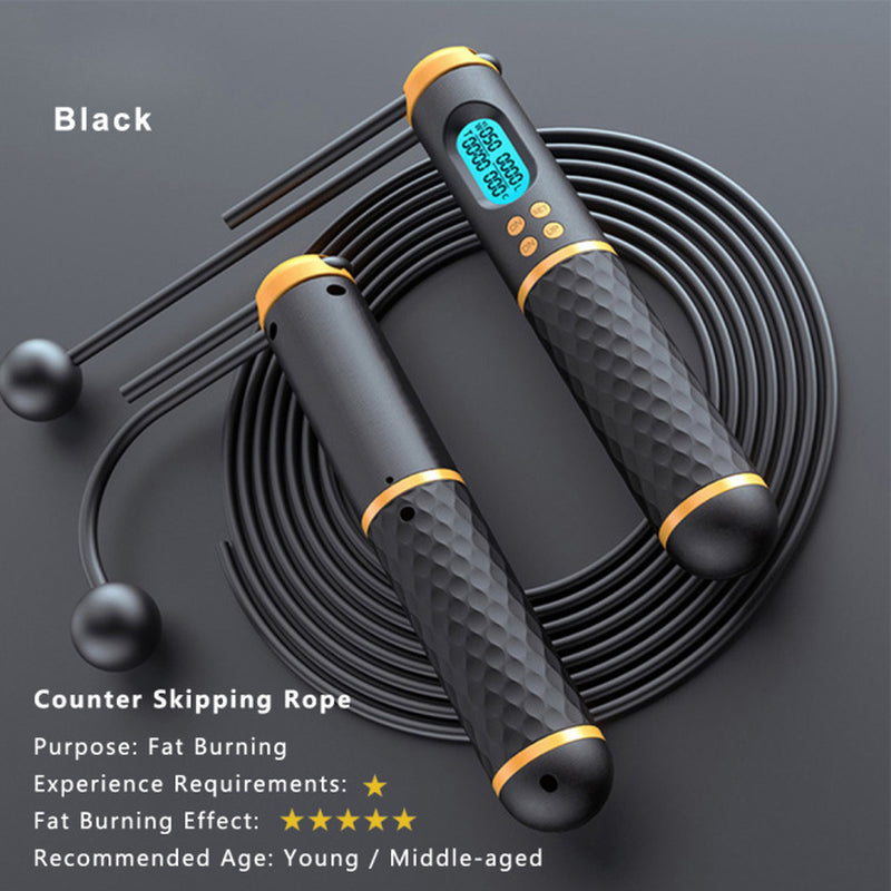 "Ultimate Digital Speed Jump Rope for Effortless Weight Loss and Crossfit Fitness - Adjustable, Cordless, and Professional"