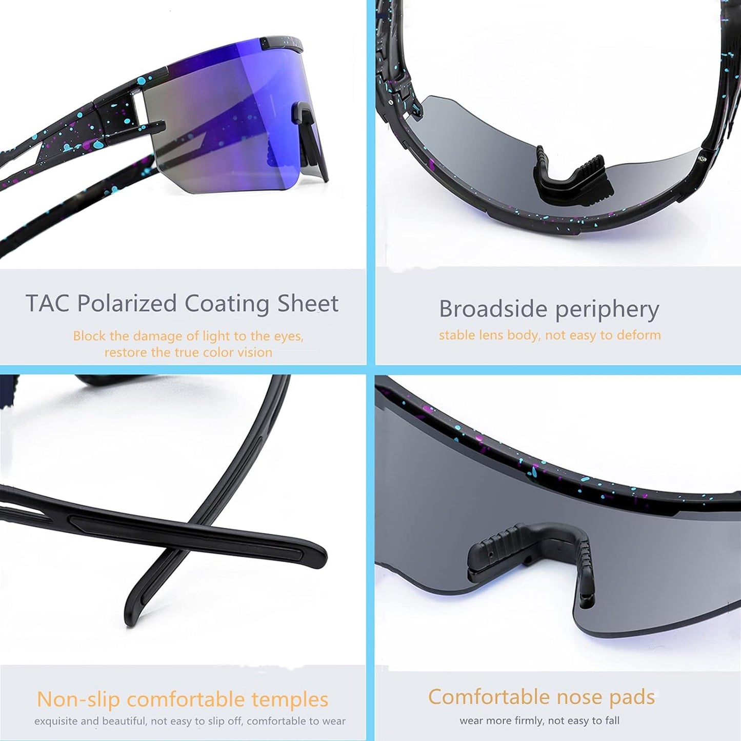 "Ultimate UV Protection Polarized Sunglasses for Women and Men - Perfect for Outdoor Sports and Activities!"