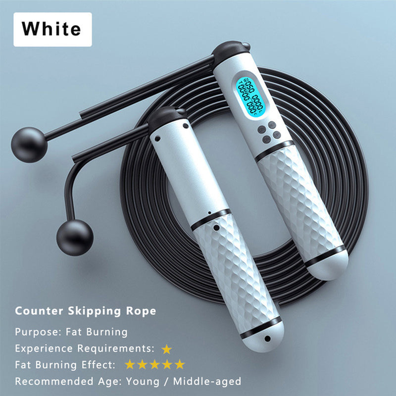 "Ultimate Digital Speed Jump Rope for Effortless Weight Loss and Crossfit Fitness - Adjustable, Cordless, and Professional"