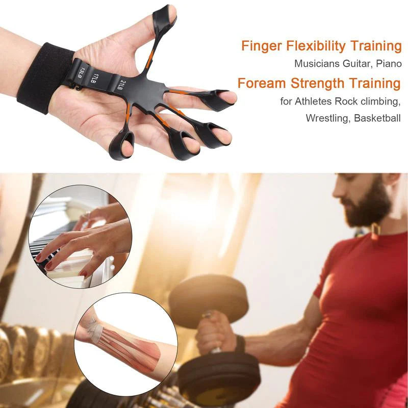 "Ultimate Grip Strengthener: Enhance Finger Stretches, Hand Grip, and Fitness Training with Silicone Gripster - Perfect for Gym Enthusiasts and Exercise Enthusiasts!"