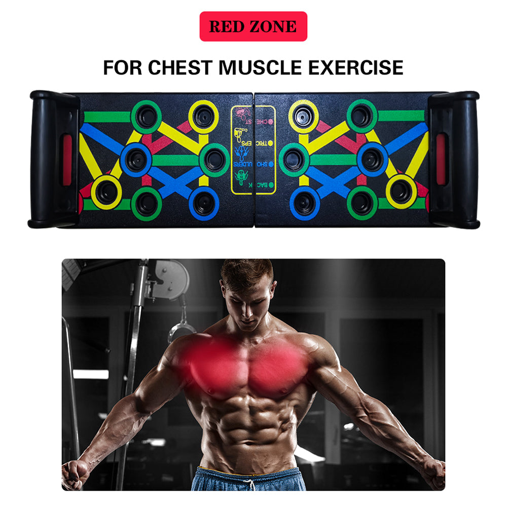 "Ultimate 14-In-1 Push-Up Rack Board: Transform Your Body with This Top-Notch Fitness Equipment for Abdominal Muscle Building and Full-Body Workout"