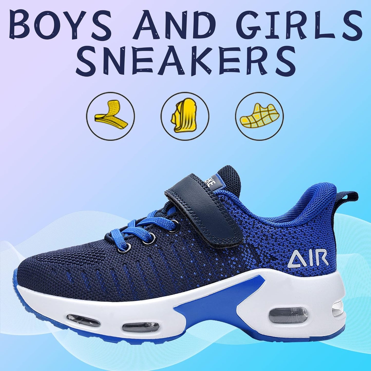 "Ultimate Air Shoes for Active Kids - Stylish, Comfortable, and Perfect for Sports, Gym, and Running!"