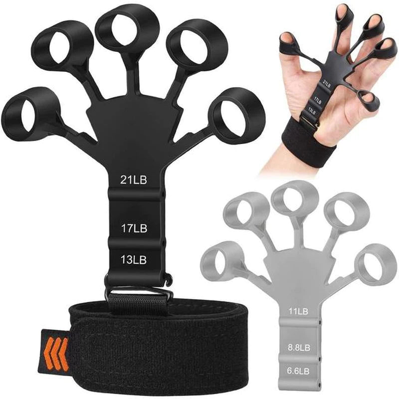 "Ultimate Grip Strengthener: Enhance Finger Stretches, Hand Grip, and Fitness Training with Silicone Gripster - Perfect for Gym Enthusiasts and Exercise Enthusiasts!"